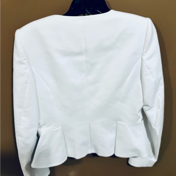 Calvin Klein white jacket with gold zippers size 8 - Picture 4 of 4